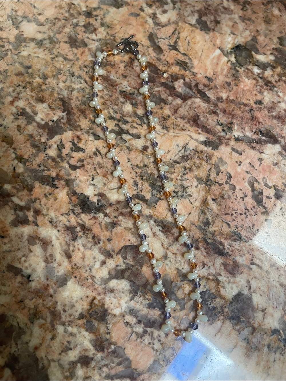 Vintage pearl and beaded necklace